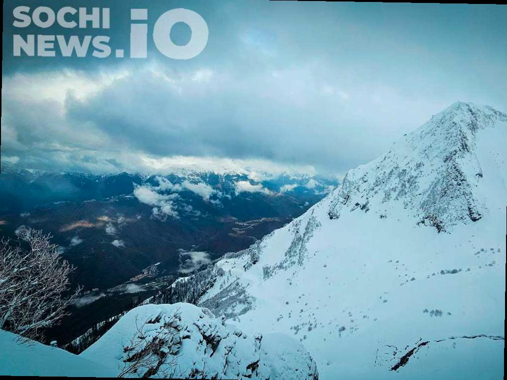 В горах Сочи уровень лавинной опасности низкий