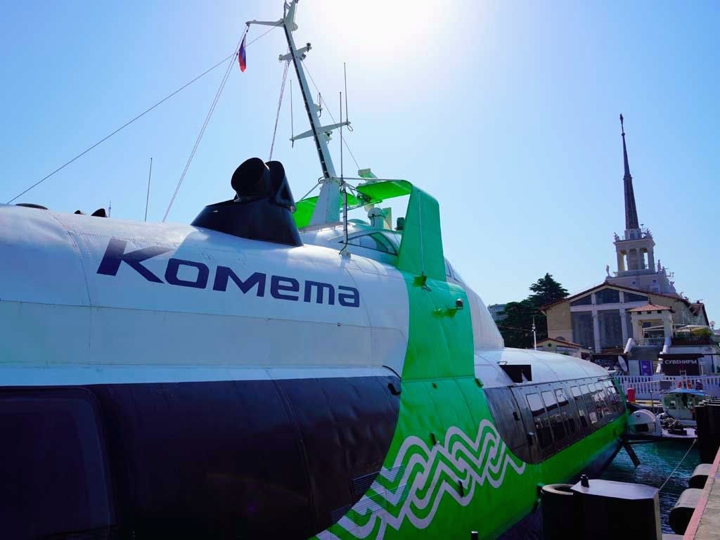 Изменено расписание скоростного судна «Комета» между Сочи и Сухумом